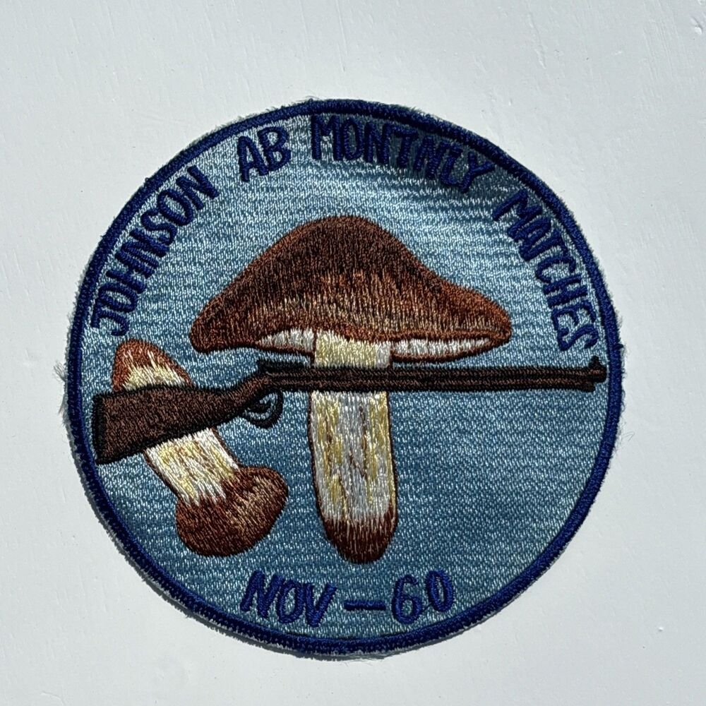 RARE Patch Johnson Air Base Japan Nov 1960 Monthly Rifle Match Air Force Error